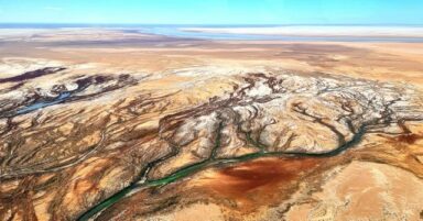 Mouth of the Neales Creek, NW Lake Eyre